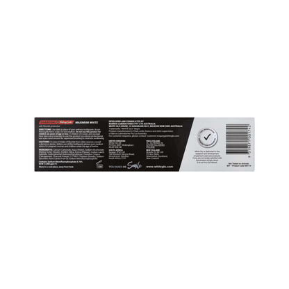 White Glo Charcoal + Baking Soda Maximum White Toothpaste 150g