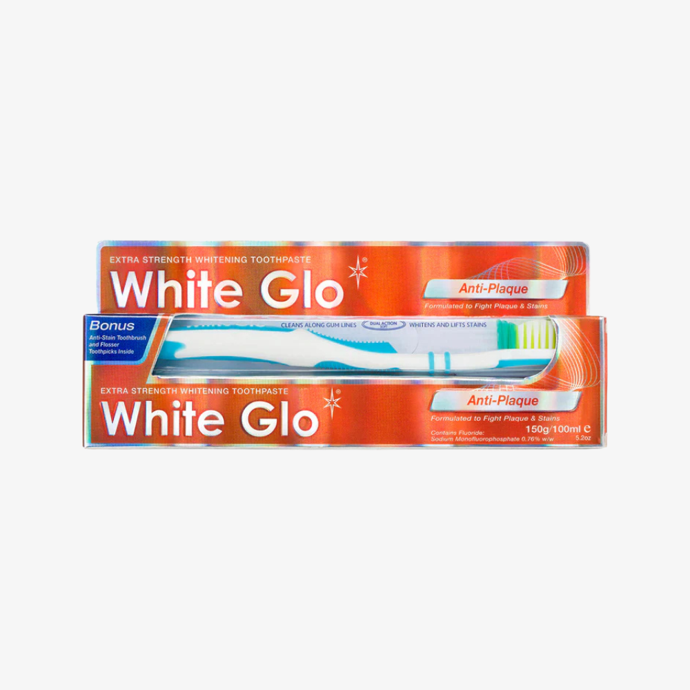 White Glo Anti-Plaque Extra Strength Whitening Toothpaste