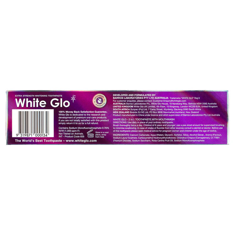 White Glo 2-In-1 With Mouthwash Whitening Toothpaste