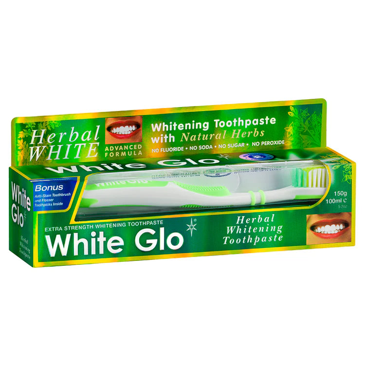 White Glo Herbal Whitening Toothpaste